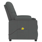 Massage Chair Dark Grey Fabric