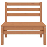 Garden 2-Seater Sofa Honey Brown Solid Wood Pine