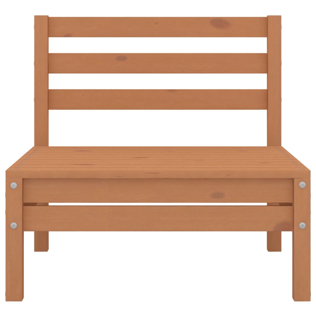 3 Piece Garden Lounge Set Honey Brown Solid Wood Pine