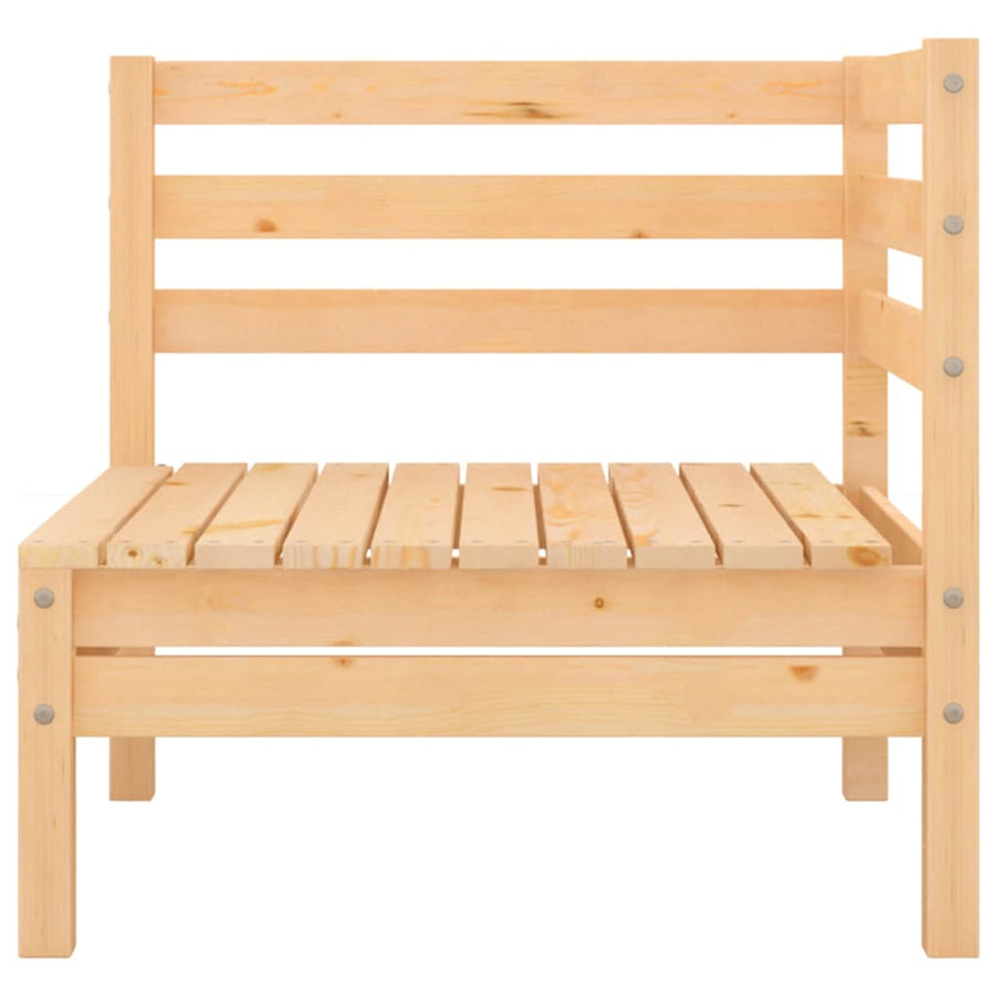 Garden 2-Seater Sofa Solid Pinewood