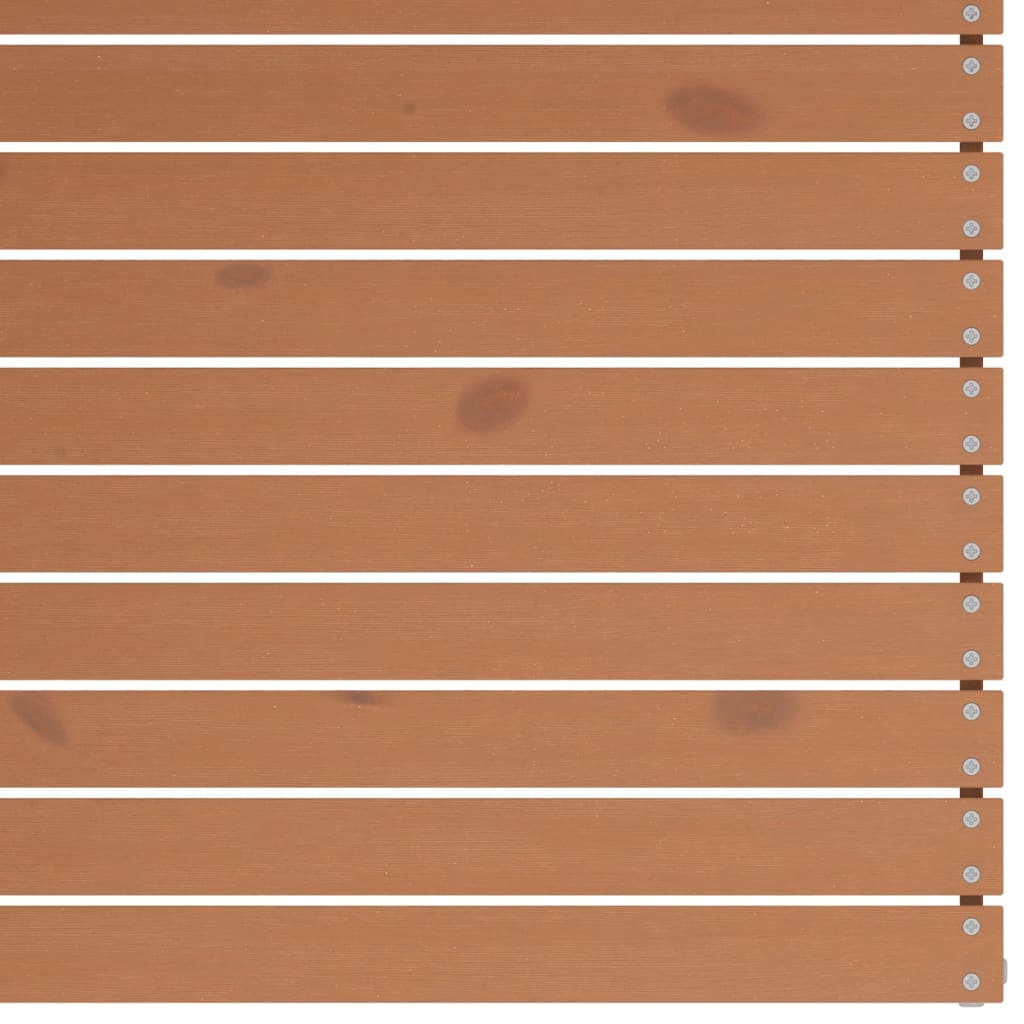 Garden 2-Seater Sofa Honey Brown Solid Wood Pine