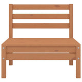 4 Piece Garden Lounge Set Honey Brown Solid Pinewood - Top-Down View