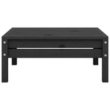 5 Piece Garden Lounge Set Black Solid Pinewood