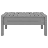 9 Piece Garden Lounge Set Grey Solid Pinewood