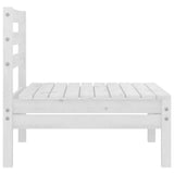 13 Piece Garden Lounge Set White Solid Pinewood