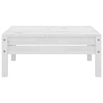 13 Piece Garden Lounge Set White Solid Pinewood