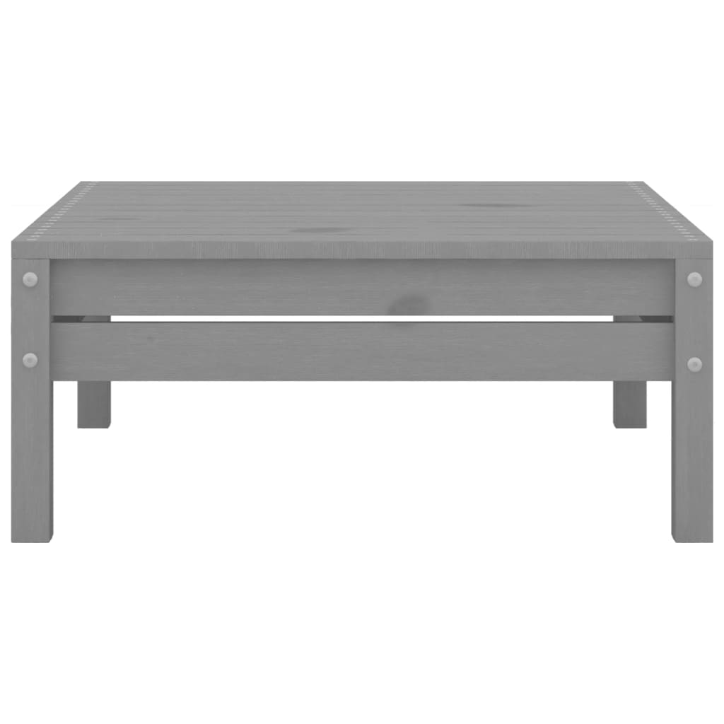 13 Piece Garden Lounge Set Grey Solid Pinewood