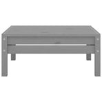 13 Piece Garden Lounge Set Grey Solid Pinewood