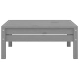 4 Piece Garden Lounge Set Grey Solid Pinewood