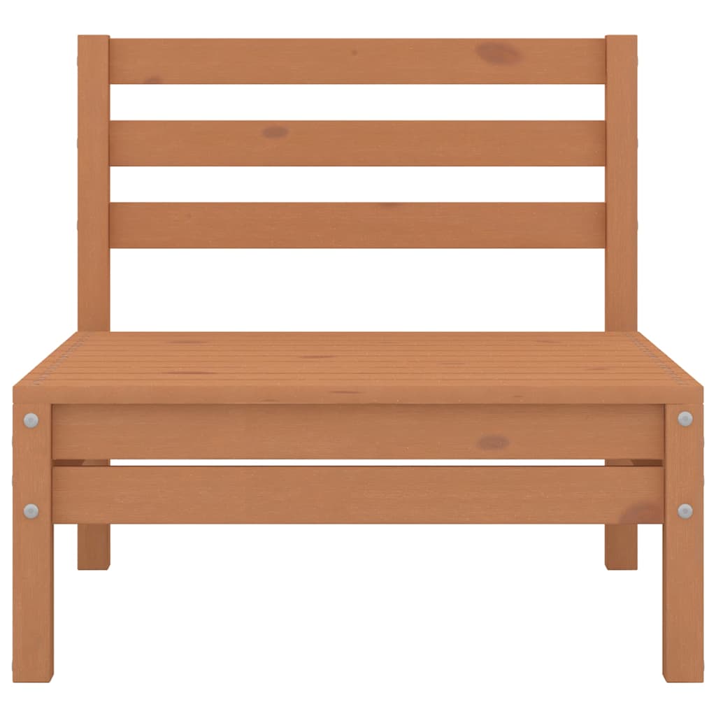 4 Piece Garden Lounge Set Honey Brown Solid Pinewood