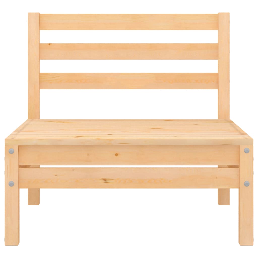 7 Piece Garden Lounge Set Solid Pinewood