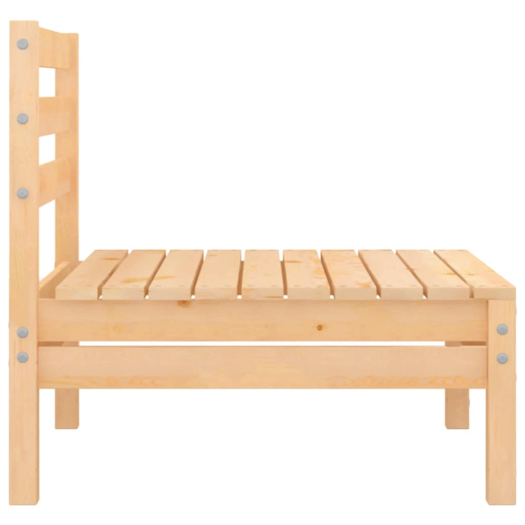 7 Piece Garden Lounge Set Solid Pinewood
