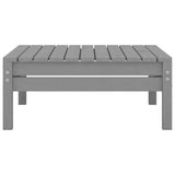7 Piece Garden Lounge Set Grey Solid Pinewood - Extra Image