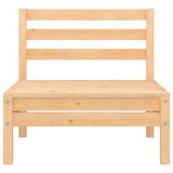 4 Piece Garden Lounge Set Solid Wood Pine - Low Angle