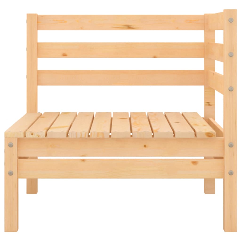 7 Piece Garden Lounge Set Solid Pinewood