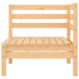 8 Piece Garden Lounge Set Solid Pinewood - Top-Down View