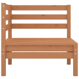 9 Piece Garden Lounge Set Honey Brown Solid Pinewood - Top-Down View
