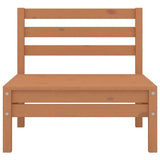 9 Piece Garden Lounge Set Honey Brown Solid Pinewood