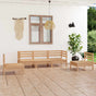 5 Piece Garden Lounge Set Solid Pinewood