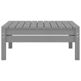 6 Piece Garden Lounge Set Grey Solid Pinewood - Extra Image