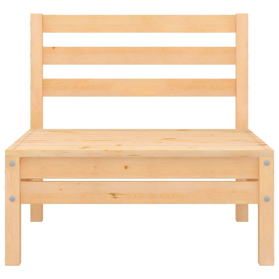 6 Piece Garden Lounge Set Solid Pinewood
