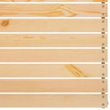 7 Piece Garden Lounge Set Solid Pinewood - 45-Degree Angle