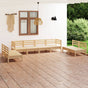8 Piece Garden Lounge Set Solid Pinewood
