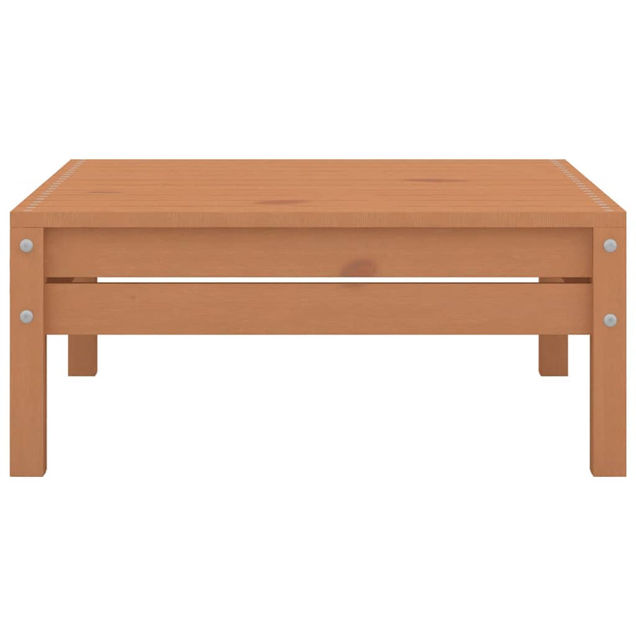 9 Piece Garden Lounge Set Honey Brown Solid Pinewood