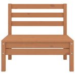 9 Piece Garden Lounge Set Honey Brown Solid Pinewood