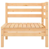 6 Piece Garden Lounge Set Solid Pinewood - Top-Down View