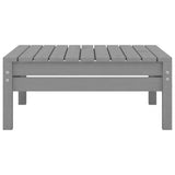 7 Piece Garden Lounge Set Grey Solid Pinewood