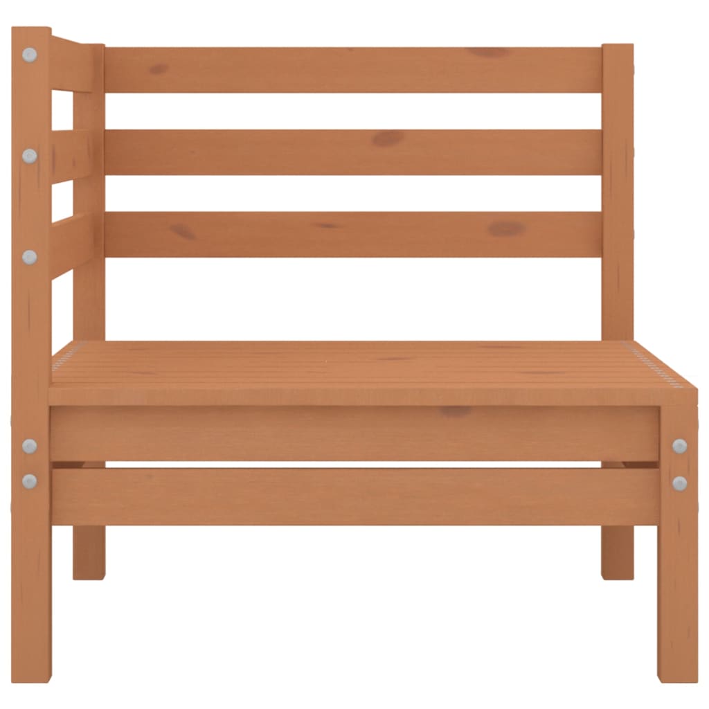3 Piece Garden Lounge Set Honey Brown Solid Wood Pine