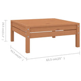 8 Piece Garden Lounge Set Solid Pinewood Honey Brown