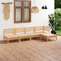 5 Piece Garden Lounge Set Solid Pinewood