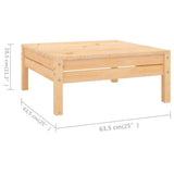 9 Piece Garden Lounge Set Solid Pinewood