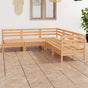 5 Piece Garden Lounge Set Solid Wood Pine