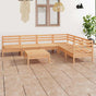 7 Piece Garden Lounge Set Solid Wood Pine