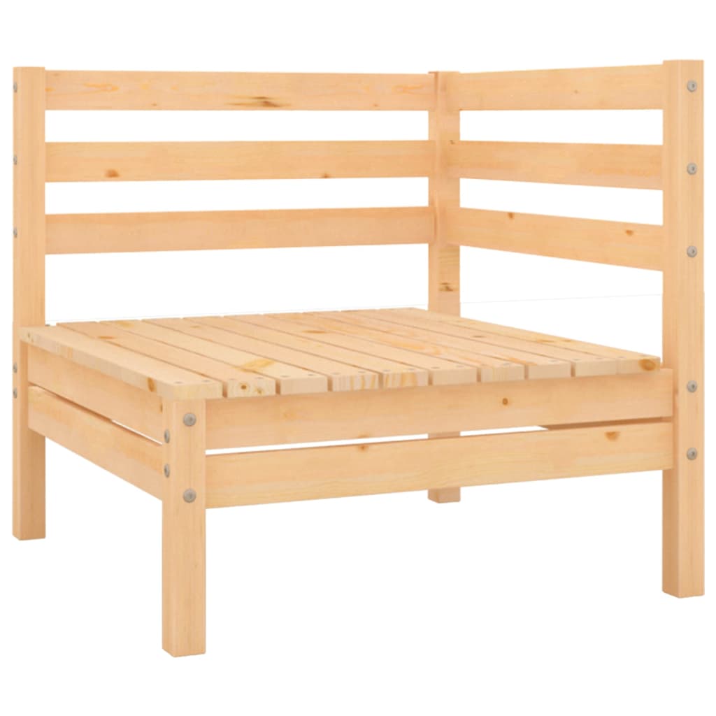 10 Piece Garden Lounge Set Solid Pinewood