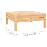 12 Piece Garden Lounge Set Solid Wood Pine - Close-Up Angle