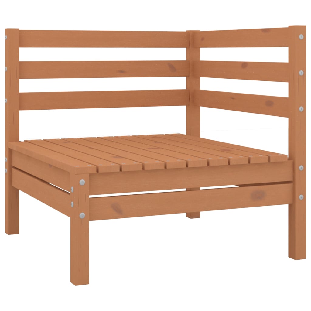 13 Piece Garden Lounge Set Solid Pinewood Honey Brown
