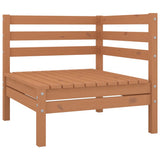 13 Piece Garden Lounge Set Solid Pinewood Honey Brown