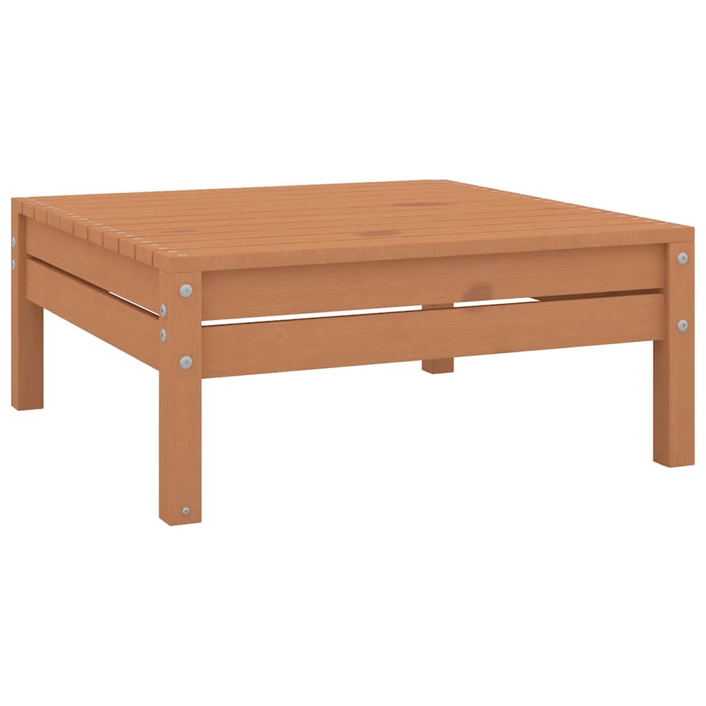 7 Piece Garden Lounge Set Honey Brown Solid Wood Pine