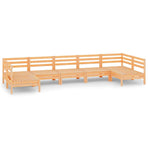 7 Piece Garden Lounge Set Solid Wood Pine