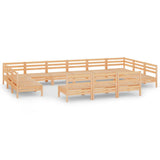 13 Piece Garden Lounge Set Solid Pinewood