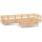 9 Piece Garden Lounge Set Solid Pinewood
