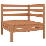 12 Piece Garden Lounge Set Honey Brown Solid Pinewood