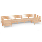 7 Piece Garden Lounge Set Solid Pinewood