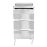 Commercial Kitchen Cabinets 3 pcs Stainless Steel - Side View