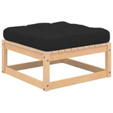5 Piece Garden Lounge Set with Cushions Solid Pinewood - Top-Down View