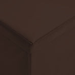 Folding Storage Bench Brown PVC